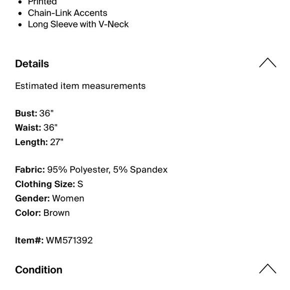 Michael Kors Chain-Link V-Neck Blouse - Picture 7 of 7